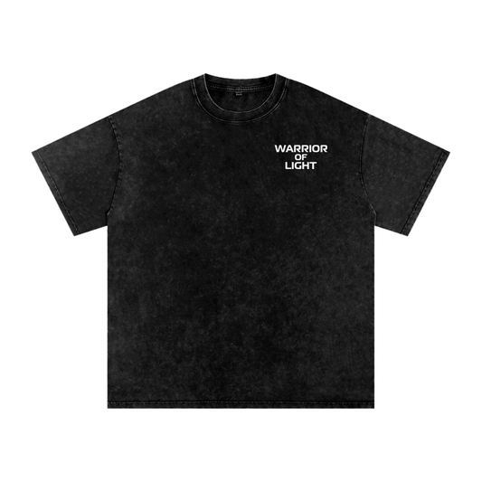 warrior,warrior of light,streetwear,acid wash,t-shirt,third journey,protection,spiritual,lions head,lion