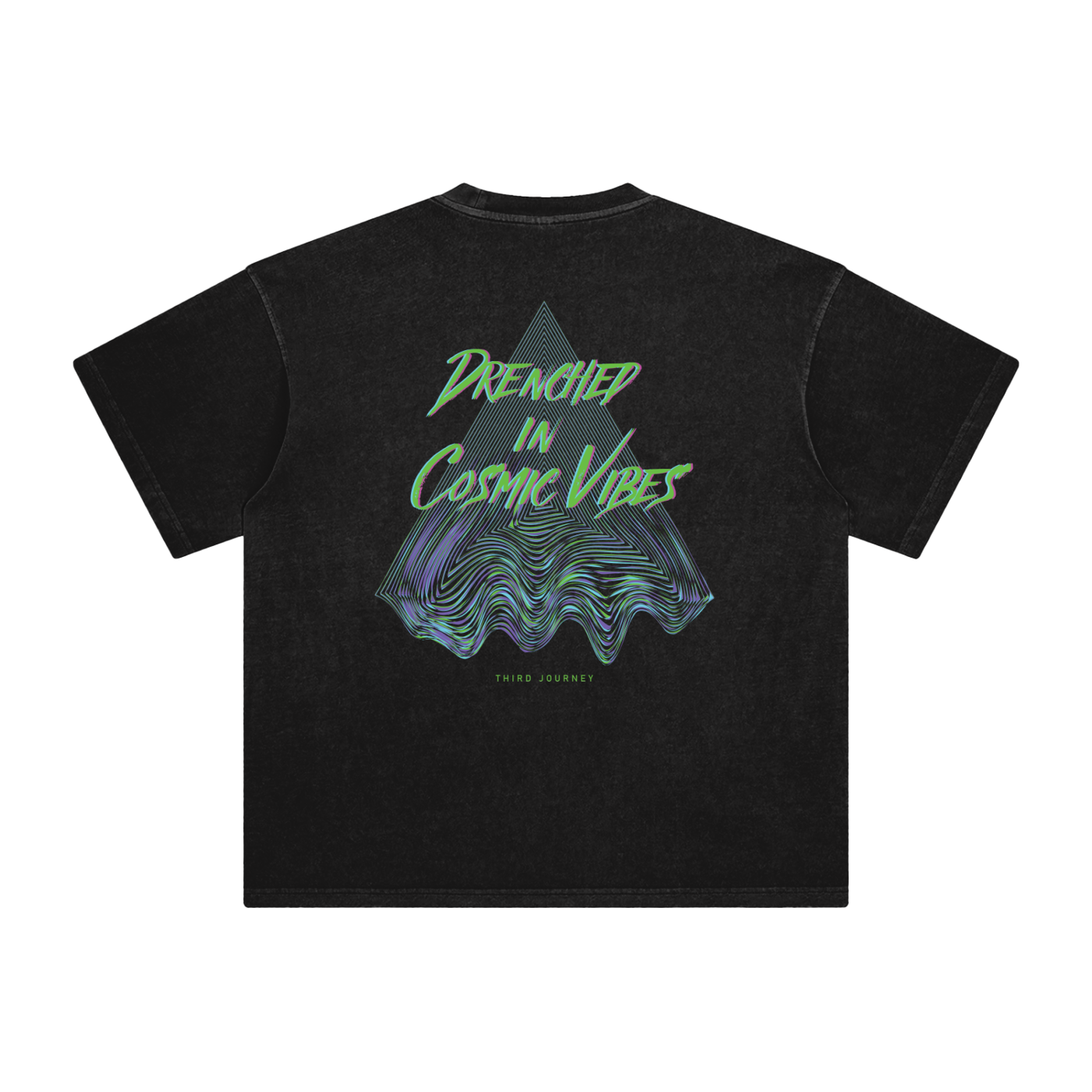 Drenched in Cosmic Vibes Washed T-Shirt