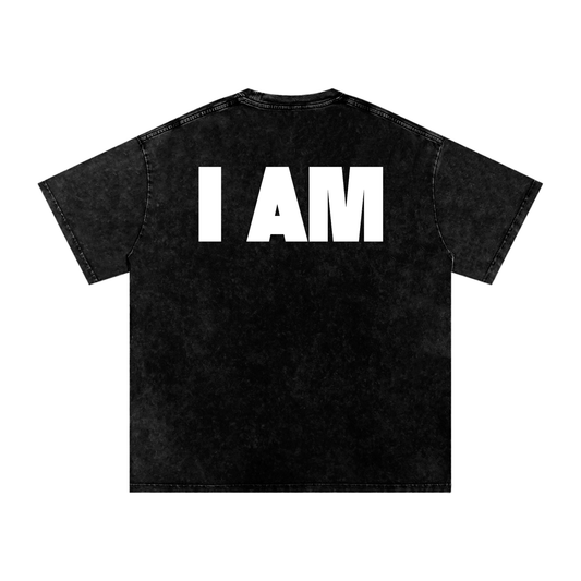 i am,god,manifestation,acid wash,t-shirt,third journey