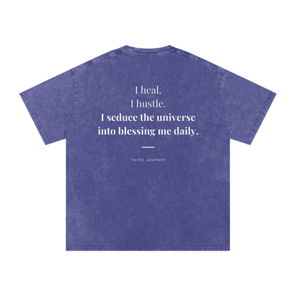 I Heal, I Hustle Acid Wash T-Shirt