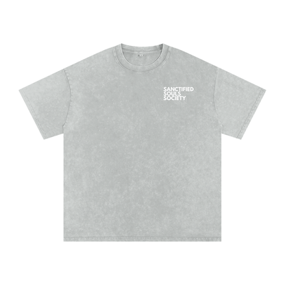 sanctified,souls,society,acid wash t shirt,tshirt,oversized,streetwear,third journey,spiritual armor,secret society