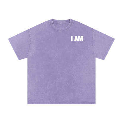 i am,god,manifestation,acid wash,t-shirt,third journey