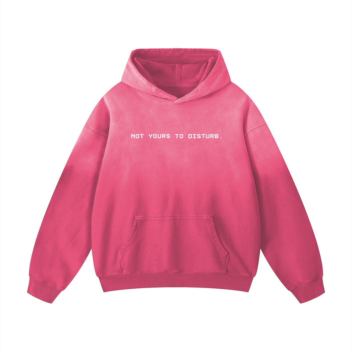 Not Yours to Disturb Oversized Sunfade Hoodie