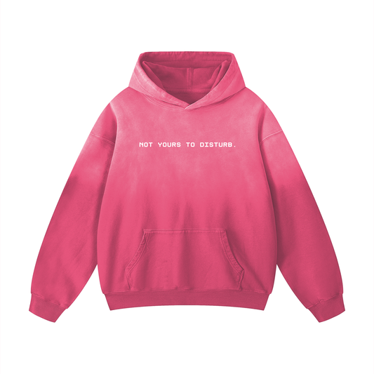 Not Yours to Disturb Oversized Sunfade Hoodie