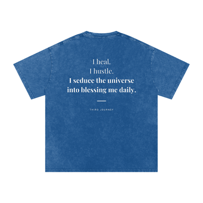 I Heal, I Hustle Acid Wash T-Shirt