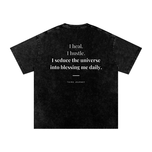 I Heal, I Hustle Acid Wash T-Shirt