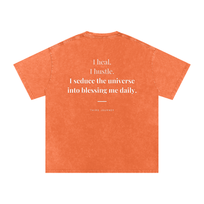 I Heal, I Hustle Acid Wash T-Shirt