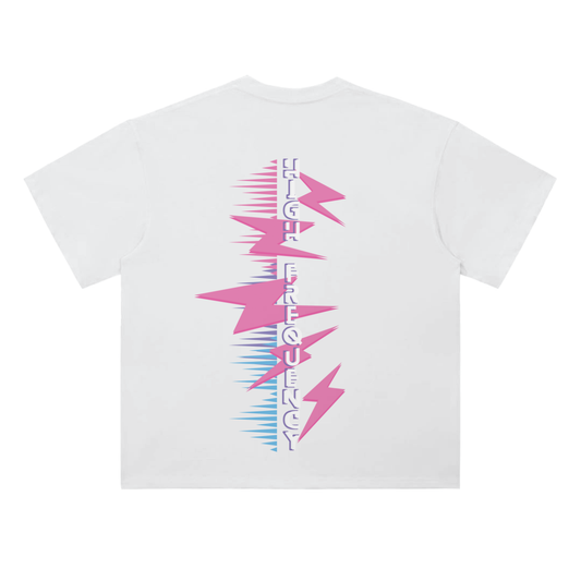 high frequency,power,powerful,tshirt,drop shoulder t shirt,third journey,over sized t shirt,spiritual,streetwear,loose fit