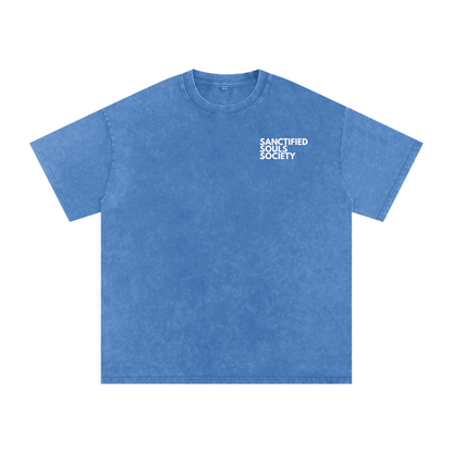 sanctified,souls,society,acid wash t shirt,tshirt,oversized,streetwear,third journey,spiritual armor,secret society