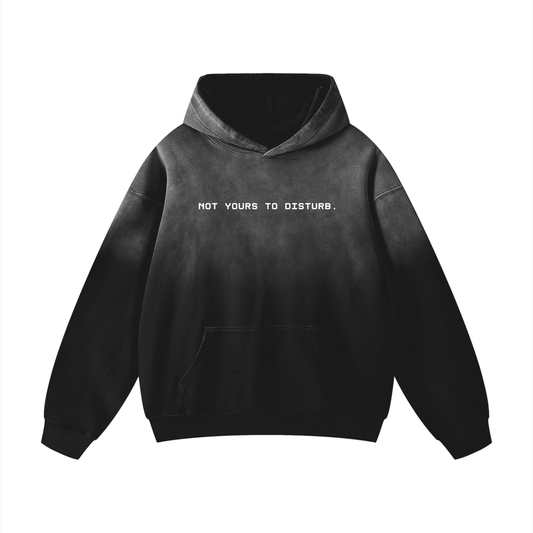 Not Yours to Disturb Oversized Sunfade Hoodie