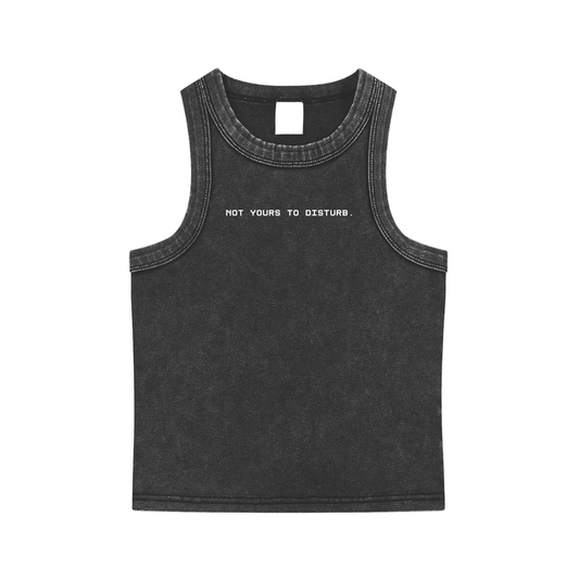 Not Yours to Disturb Washed Tank Top