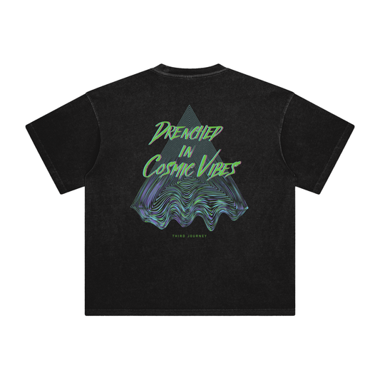 Drenched in Cosmic Vibes Washed T-Shirt