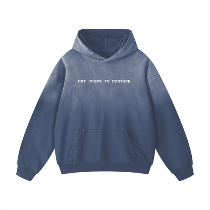 Not Yours to Disturb Oversized Sunfade Hoodie