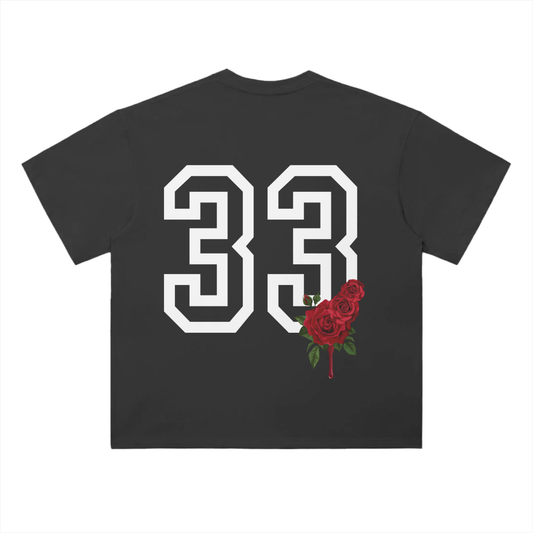 33,master number 33,master number,christ,third journey,drop shoulder tee,t-shirt,tshirt,oversized t shirt,roses