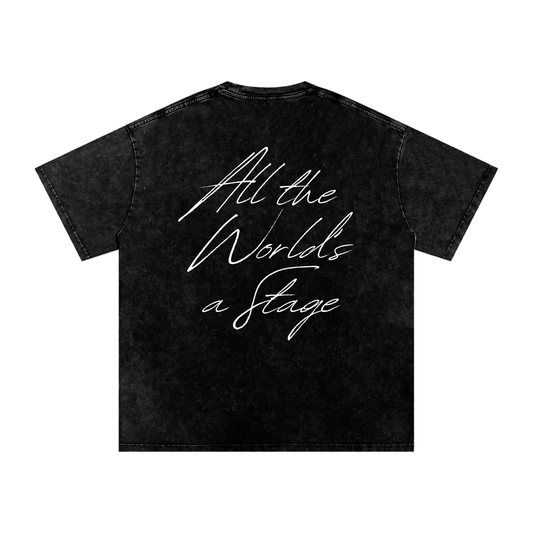 All the World's a Stage Acid Wash T-Shirt