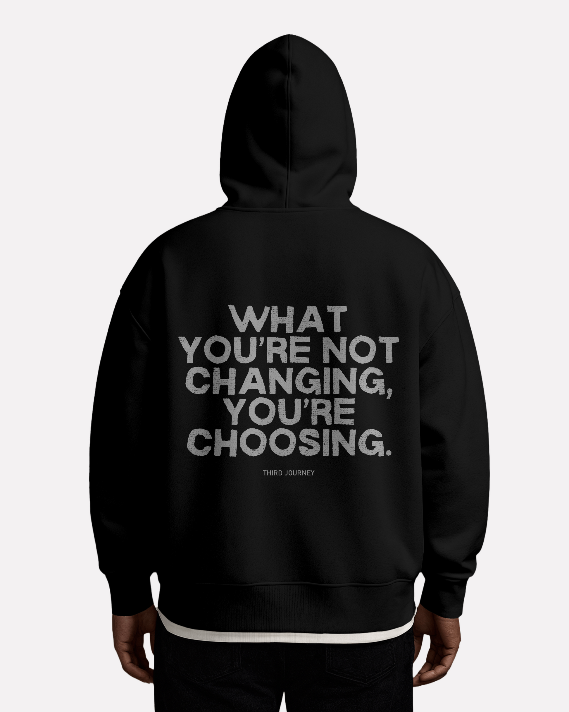 male model wearing hoodie,oversized hoodie,what your not changing,motivational clothing,third journey,graphic hoodie,fleece hoodie,oversize hoodie,spiritual gangster,spiritual clothing