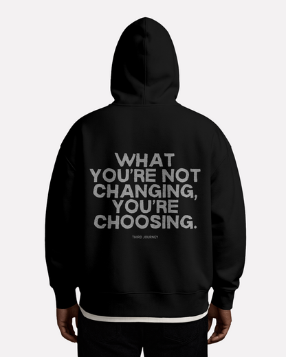 male model wearing hoodie,oversized hoodie,what your not changing,motivational clothing,third journey,graphic hoodie,fleece hoodie,oversize hoodie,spiritual gangster,spiritual clothing