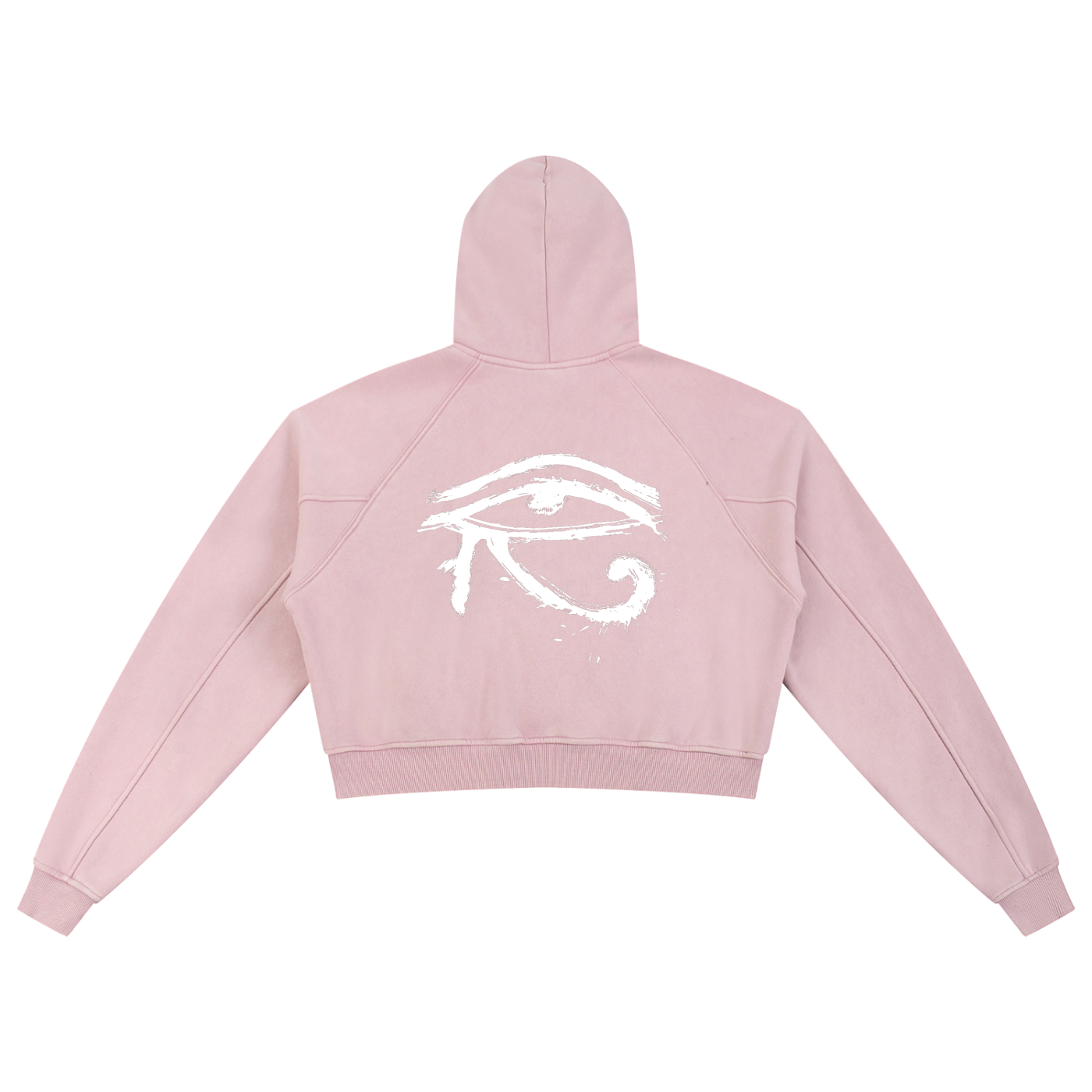 Free From All Evil Snow Washed Cropped Hoodie