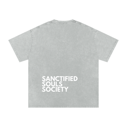 sanctified,souls,society,acid wash t shirt,tshirt,oversized,streetwear,third journey,spiritual armor,secret society