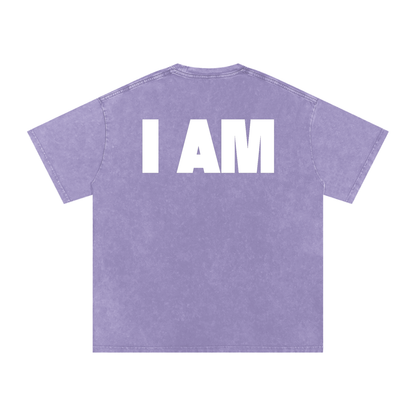 i am,god,manifestation,acid wash,t-shirt,third journey