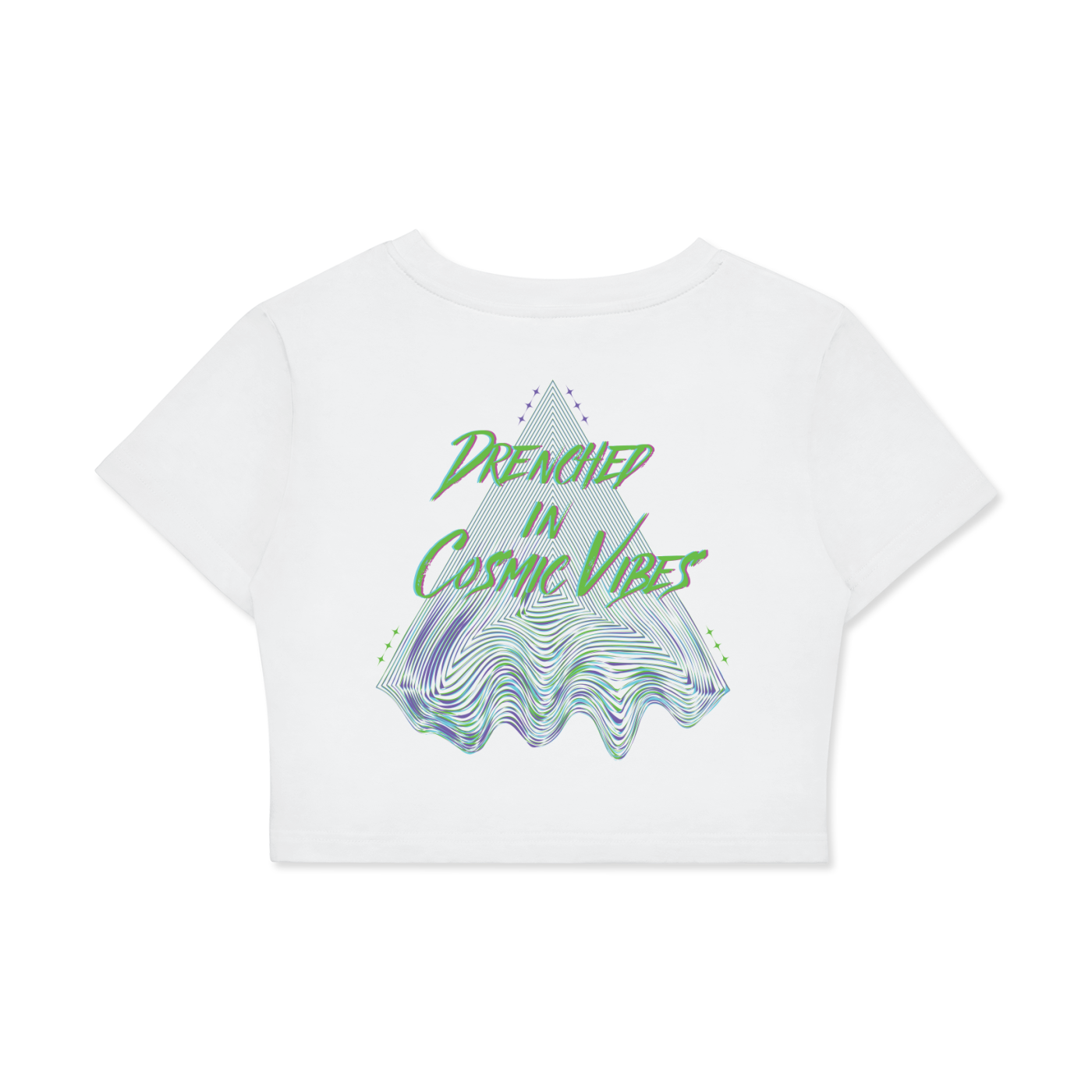 Drenched in Cosmic Vibes Crop Top