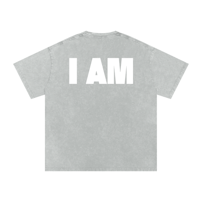 i am,god,manifestation,acid wash,t-shirt,third journey