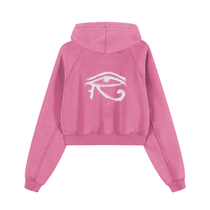 Free From All Evil,cropped hoodie,eye of horus,protection,empowerment,third journey,womans hoodie,hoodie